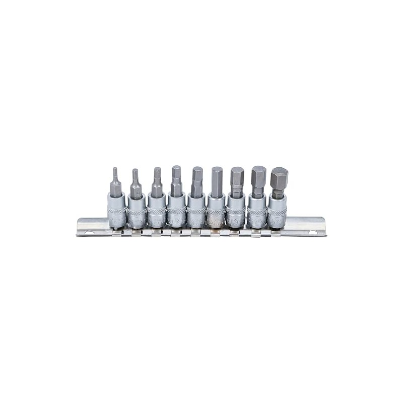 BGS 2166 Bit Insert Set, 6.3 mm (1/4"), Hex Socket,