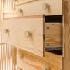 Wooden Drawer Knobs Cabinet Round Flat 12PCS Wooden Drawer Handles