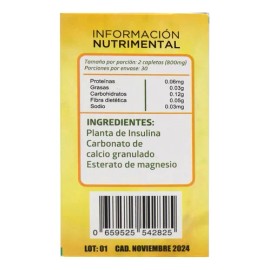 Insulina 800 Mg Planta 60 Cap