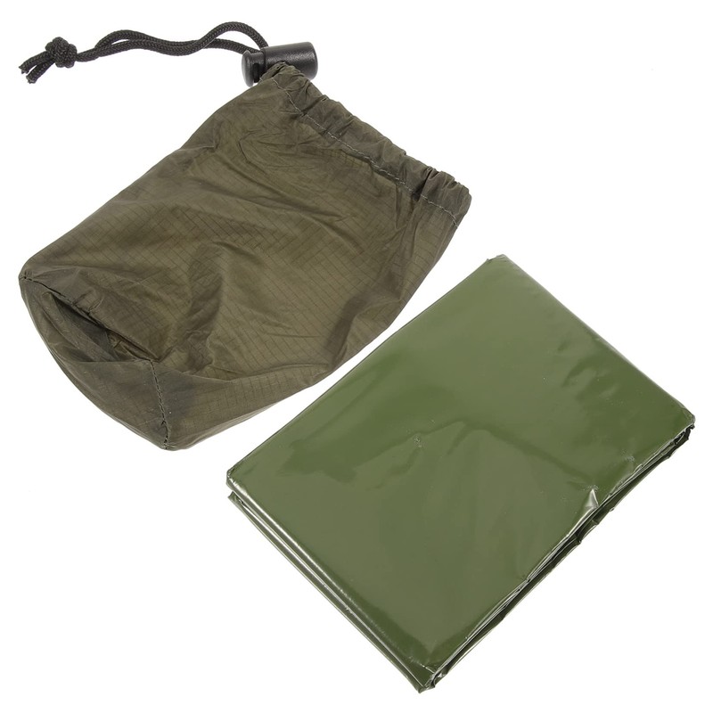 Kisangel 5 Sets Insulation Emergency Blanket Camping Thermal Windproof Reusable