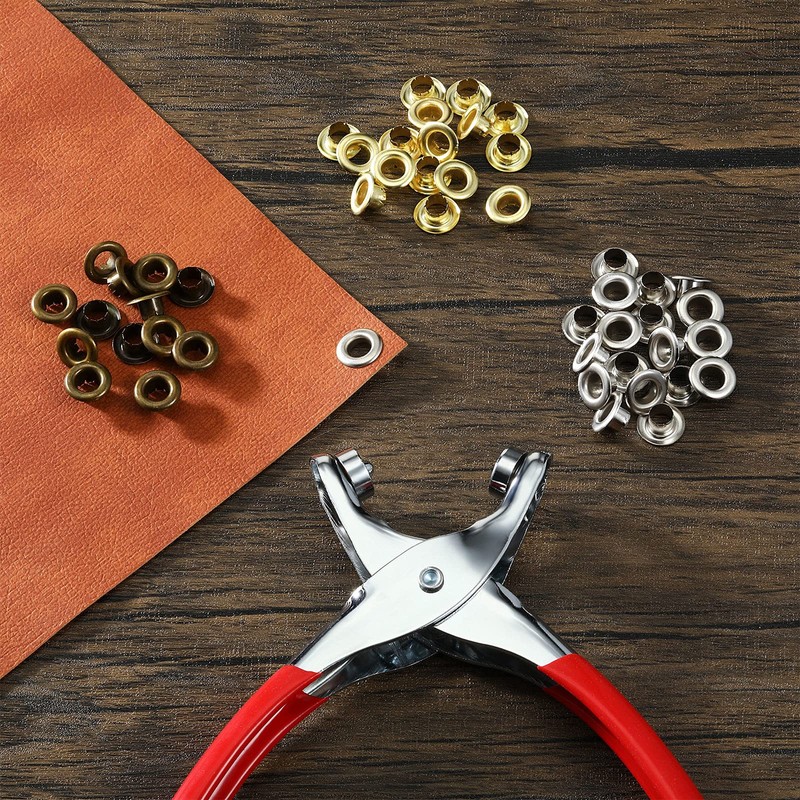 301 Pcs Grommet Eyelet Pliers Tool Kit, Fabric Leather Hole