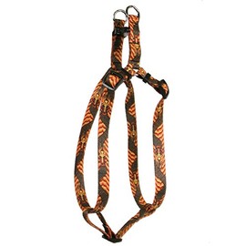Yellow Dog Design Dragon Wave Orange Step-in Dog Harness, X-Small