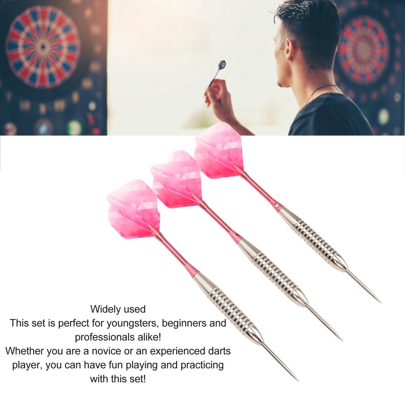 Steel Tip Darts Set Professional Darts Deep Groove Barrel Aluminum