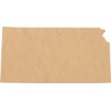 Kansas Wood State 4" Shape, Unfinished MDF Craft State Cutout,