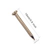 OMOTOOL Round Head Pins Nails (Pack of 300), Brass-Plated Nails