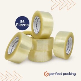 Pack36 Cintas Adhesivas Transparentes De Empaque 48mm X 150m                                                                                          