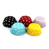 Eoonfirst Rainbow Mini Polka Dots Cupcake Liners 300 Pcs, No