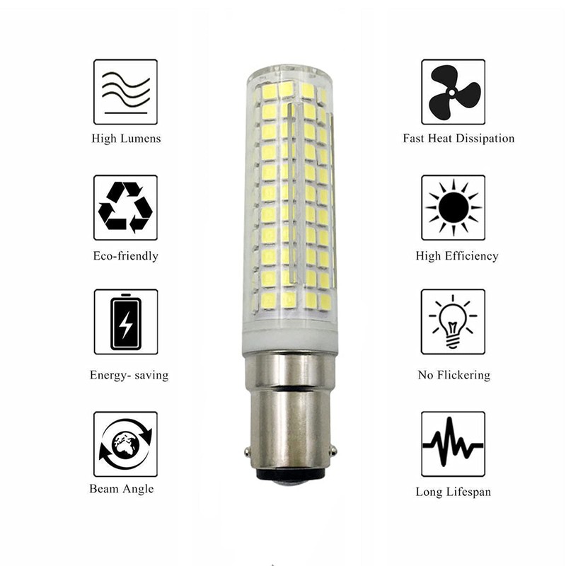 BA15D LED Bulbs 15W Dimmable, 120V Double Contact Bayonet Base,