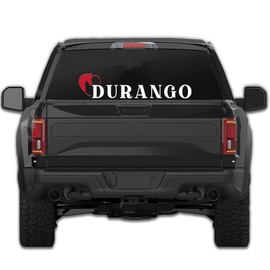 Western Decal Durango Mexico Stickers para Trocas Calcomanias para Autos Mexican Stickers for Trucks and Cars Estilo Ranchero con Caballo (6" x 27")
