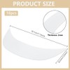 BENECREAT 16Pcs White Brim Hat Brim Stiffeners, Cap Visor Insert