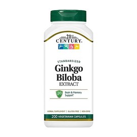 Ginkgo Biloba Extract 120 mg 200 Veg Caps by 21st