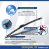 3 Wipers Factory Replacement For Jeep Wrangler 2018 2019 2020