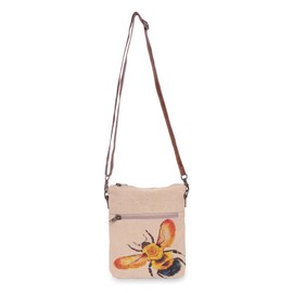 COTT N CURLS Bee - Wristlet Wallets for Women, Crossbody Sling Bags, Tote Bag, Book Bag, Cell Phone Purse, Small Pouch, Bee