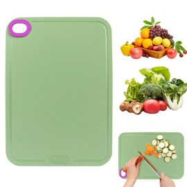 Minicoco Premium Chopping Board Non Slip Chopping Board Dishwasher Safe Cutting Board Flexible Chopping Mats Chopping Boards for Kitchens (Green)