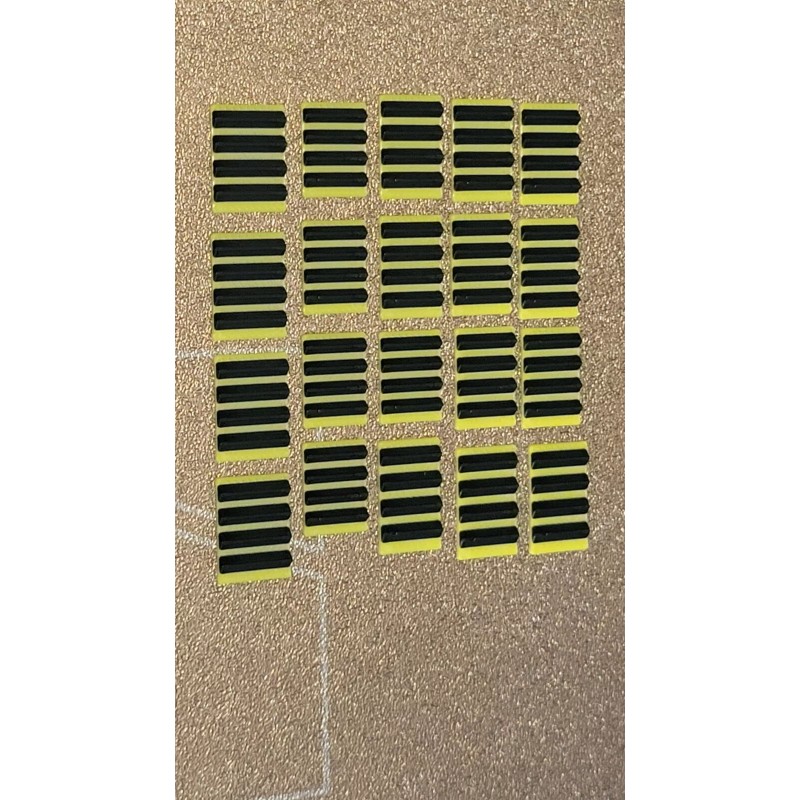 madmax Yellow & Black Armor plates 3d printed. For 1/64