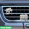 ZIMISI 2PCS Bling Elephant Car Vent Clips, Crystal Diamond Car