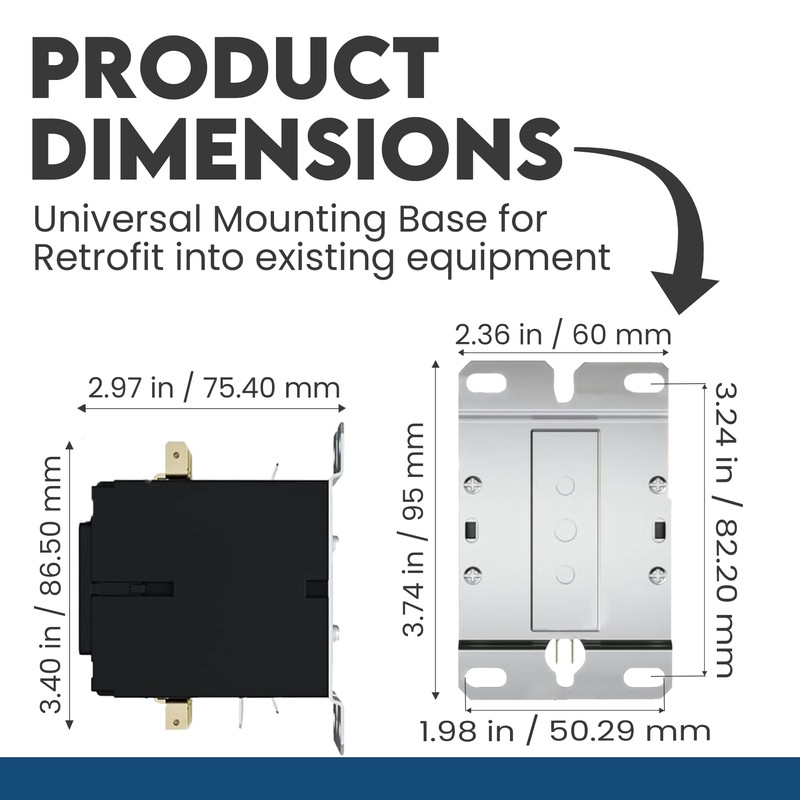 3 Pole Definite Purpose Contactor 120V Coil, 30 Amp Definite