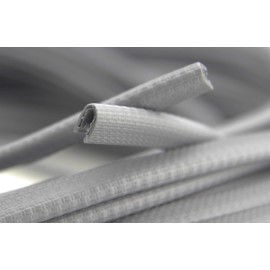 SMI-Kkantenschutzprofi KS1-2G Edge Protection Profile - PVC Rubber Clamping Profile - Clamping Range 1-2 mm - with Steel Insert - Edge Protection - Grey - Easy Installation, Self-Clamping without Glue