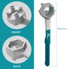 P1TOOLS Aluminum Drum Bung Wrench, Plastic Drum Plugs for Opener