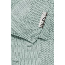 Meyco 2733053 Baby Blanket Knitted with Knot 75 x 100 cm Stone Green