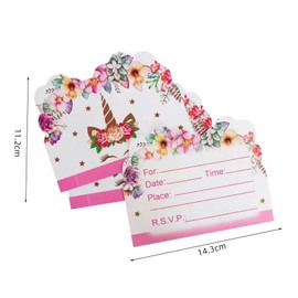 20PCS Birthday Invitations - Vibrant Design - Perfect Birthday Celebration - Ideal Birthday Invitation for Boys and Girls - Birthday Party Invitations