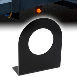 True Mods 2" Round Marker Light Mounting Bracket [L Shaped] [3mm Powder Coated Steel] [Ultra Sturdy] [Versatile Mounting] for 2" Round Trailer Marker Lights On Truck Trailer RV