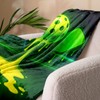 Pickleball Throw Blanket 60x50 in Soft Flannel | Drip Neon