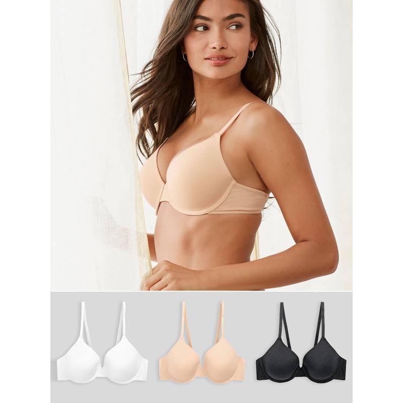 NEXT Lightly Padded Full Cup Bras Pack of 3, Black
