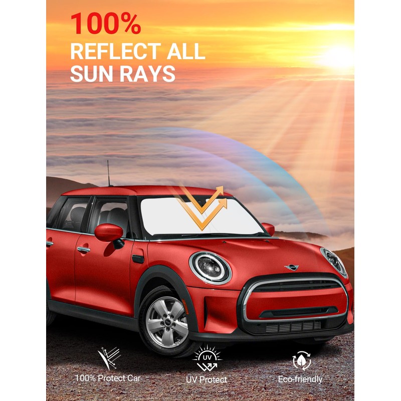 Proadsy Front Windshield Sun Shade Foldable Sunshade Protector Custom Fit