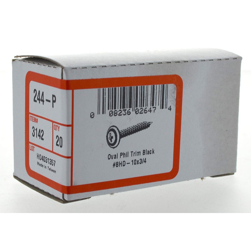 Hillman 3142 10 x 3/4-Inch Oval Phillips Trim Screw with