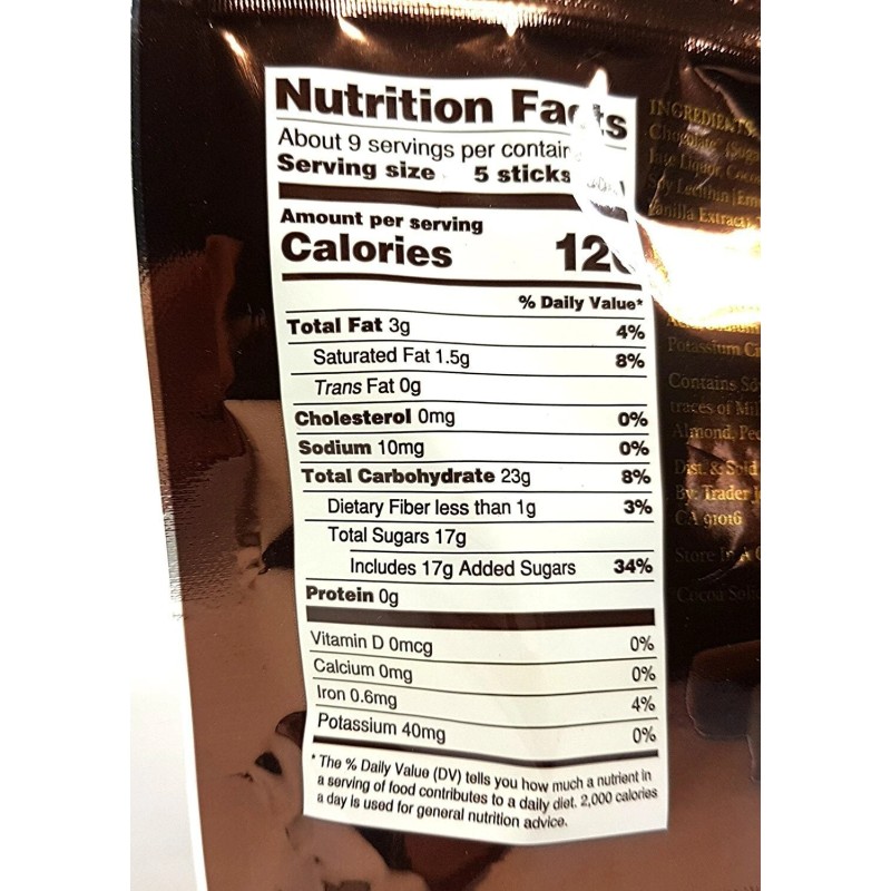 Trader Joe's Dark Chocolate Orange Sticks 10 0Z (Pack of