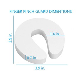 Door Pinch Guard and Door Slam Stopper 6pk. Use Safety Door Guard Made of Soft Foam to Keep Door Open. Serves As a Protector for Kids by Arcleer