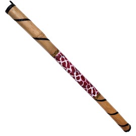 Natural Bamboo Shaker/Rainstick Hand painted designs. (36 Inch, Giraffe Pattern)