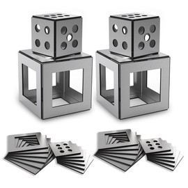 Welding Coupons Practice Kit,24 Cube Dice Frame Mild Steel Plate For Beginners Training 17 Gauge Thickness 2mm,Comprehensive Skill Enhancement Training Kit for MIG TIG Stick Arc Gas Brazing (24pcs#1)