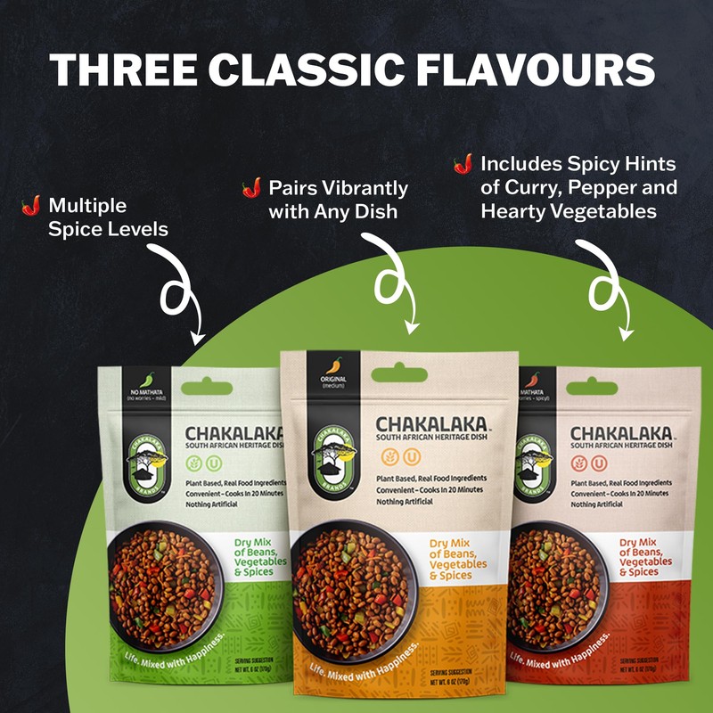 Chakalaka Vegetarian Dried Bean Mix - South African Side Dish