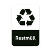 Recycling Sticker Set of 8 Residual Rubbish Bin Rubbish Bin