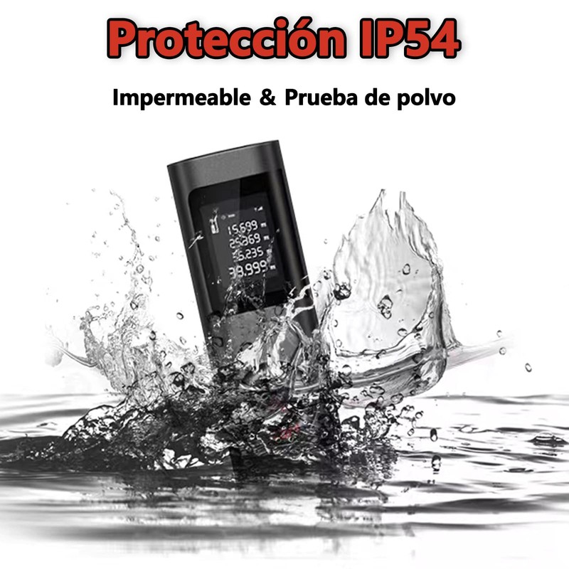 MITEGELO 60m Medidor Láser Digital, Telemetro Láser con Recarga USB,