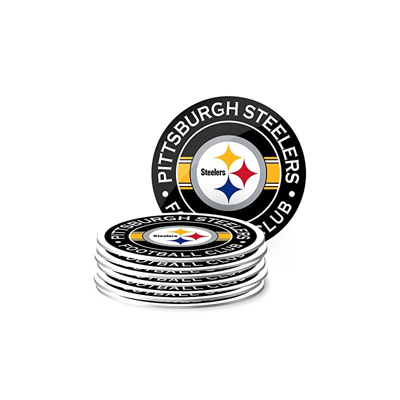 Pittsburgh Steelers Coasters - Eight Pack Set