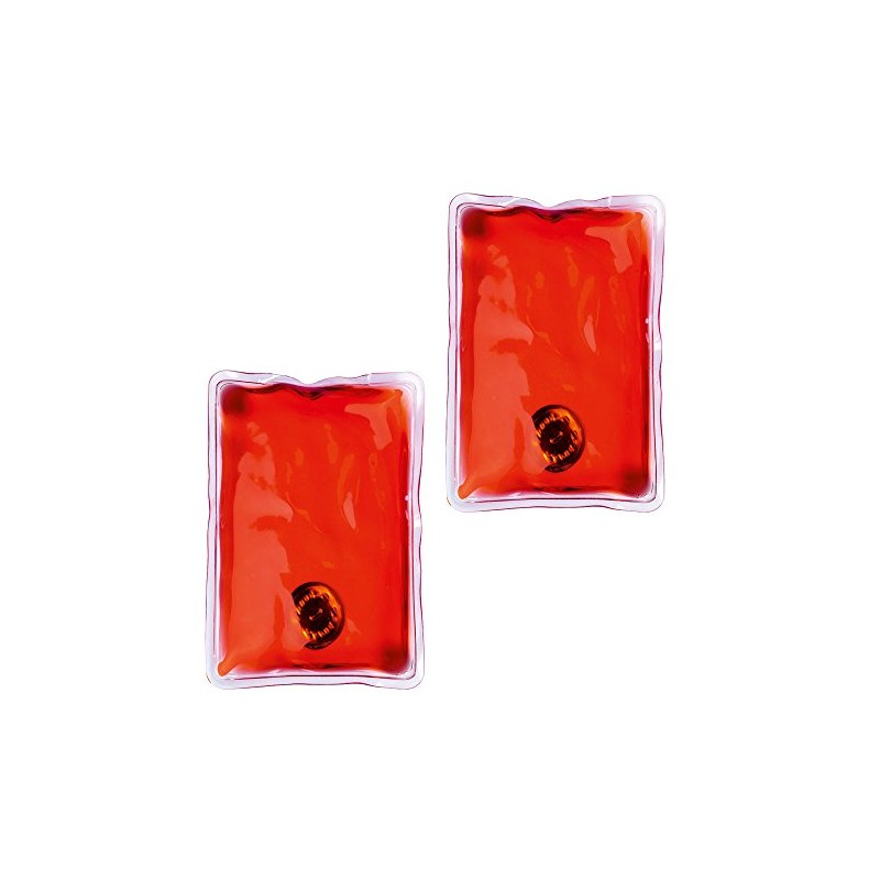 eBuyGB Pack of 2 Reusable Instant Gel Hand Warmer (Red