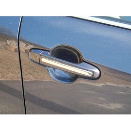 QAA Is Compatible with 2012-2014 Toyota Camry 4 Piece Stainless Door Handle Accent Trim, includes Smart Key Access DH12133