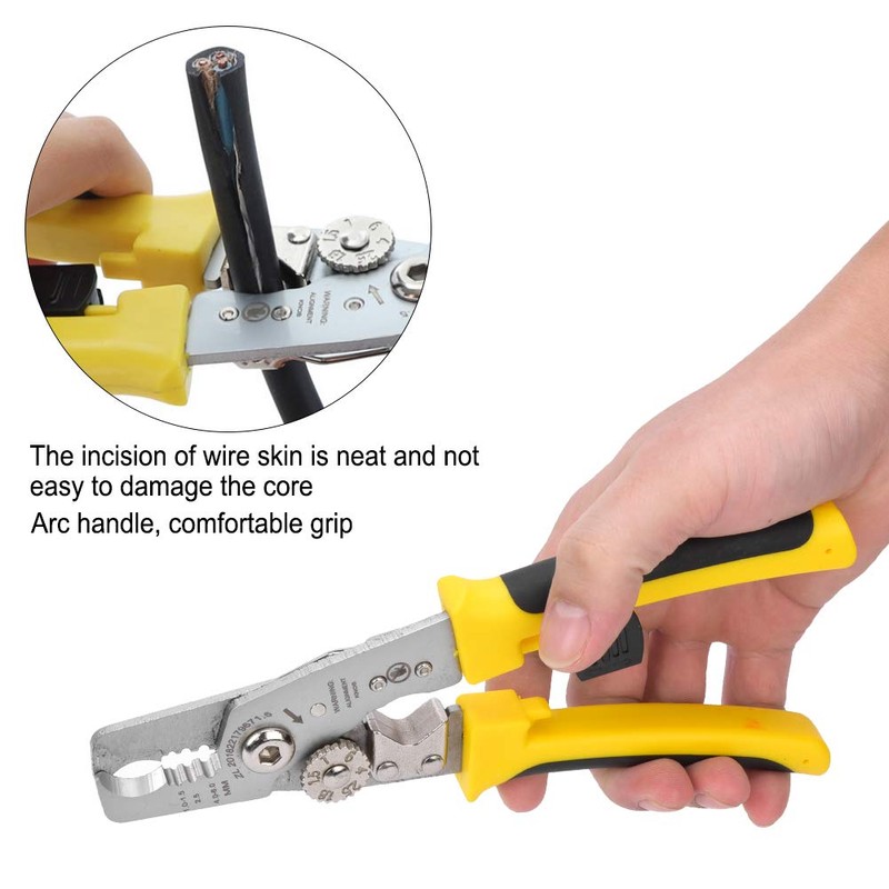 Nimomo Multifunctional Wire Stripper, 3-in-1 Cable Cutter, Wire Stripper, Trimming