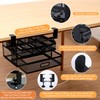 Sliding Under Desk Drawer Organizer No Drilling 2 Drawers Slide