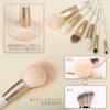 MSQ Makeup Brushes, Set of 10, Professional Makeup Brushes, Cheek