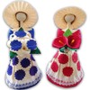 Corn Husk Doll Decorative Doll 2 Pack Handcrafted Dolls Mexican