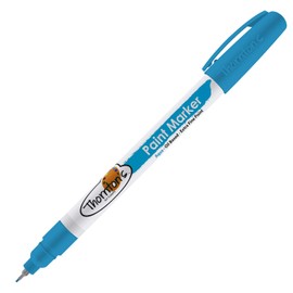 Thornton's Art Supply Vibrant Premium Oil-Based Paint Markers Pen Extra Fine Aqua for Craft, Rock Painting | Safe for Kids | Write on Multi Surface Glass Metal Stone Ceramics Wood Rubber Plastic