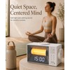 Sound Machine Alarm Clock with Wireless Charger for Bedroom, Hotel