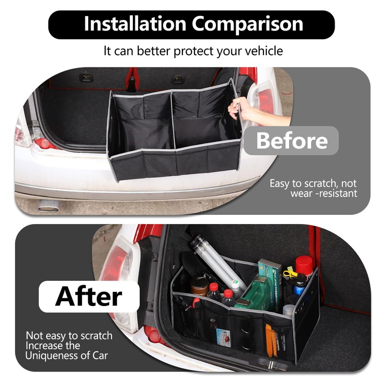 HAPPYHORSE Car Console Storage Box Organizer Tray Compatible with Fiat