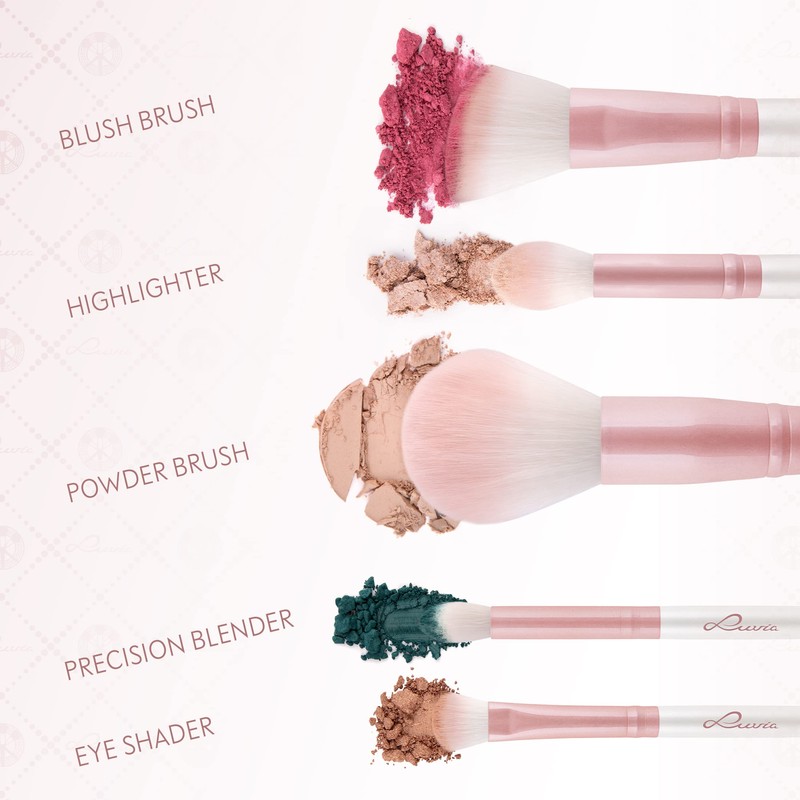 Luvia Make-Up Brush Set, Daily Essentials Brush Set, Powder and