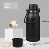 Insulated Water Bottle with Handle and Strap,Vacuum Travel Tumbler with