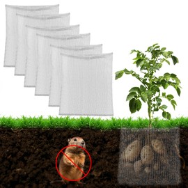 Yoption 6 Pack Plant Root Guard Baskets, Reusable Stainless Steel Wire Baskets Protect Plant Roots, Anti Gopher Wire Baskets for Underground Plants Trees Flowers Root, 5 Gallon